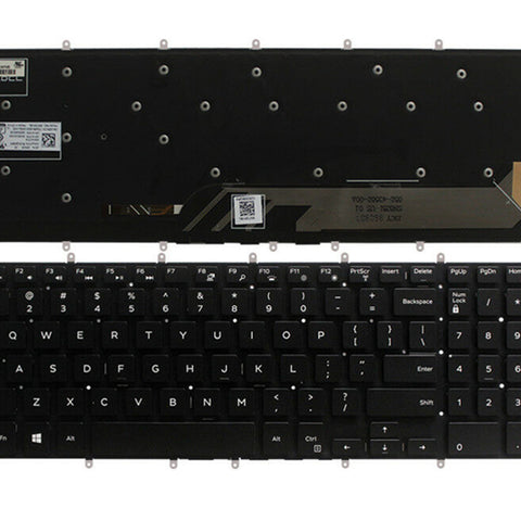 Laptop Replacement Keyboard for Dell Inspiron: 7566 7567 7577 7588 7773 7778 7779 3579 3558 3583 3779 5565 5567 5570 Replacement Keyboard with Backlit & Frame US Layout