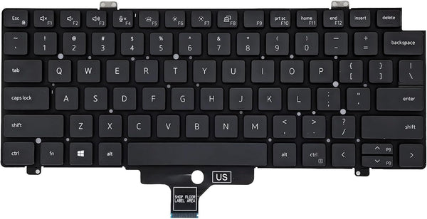 NEW Replacement Keyboard for Laptop Replacement US Layout Backlit Keyboard for DELL Latitude 7420 7410 5420 Black