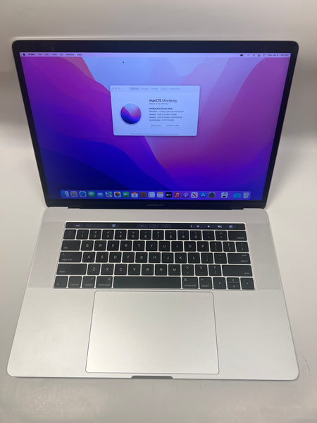 Refurbished -Grade A Silver MacBook Pro 15 Retina A1707 Touch Bar Intel Core i7 16GB RAM 256G SSD (2016) macOS 12 Monterey