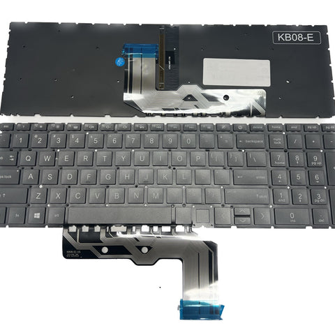 Replacement Keyboard for HP Envy X360 15-EE 15M-EE 15-ED 15M-ED 17-CG Series, HP Envy 15M-EE0013DX 15M-EE0023DX 15M-ED0023DX with Backlit US Layout TPN-C149 TPN-W140, Black