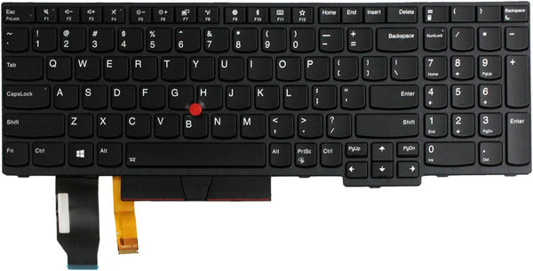 Laptop Black US Keyboard with Backlit for Lenovo ThinkPad T15, T15 Gen 2, P15s Gen 1, P15s Gen 2, E580,L580,L590,T590,P52,P72,P53,P73,5N20V77927, 5N20V78108 01YP680 01YP760