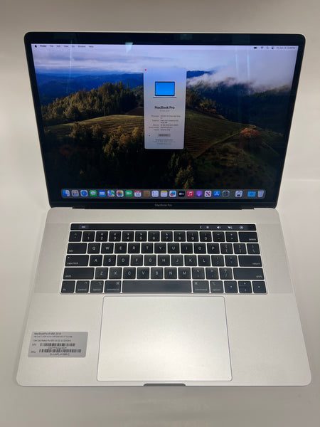 Silver Apple MacBook Pro Retina 15" A1990 2019 i7 2.6 Ghz 16GB 256G Radeon 555X